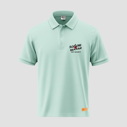 Follow The Sunnah Not Society Polo Shirt