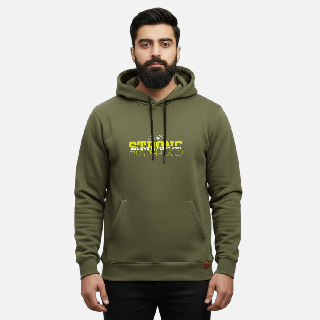 Stay Strong Believe in his Plans | Kangaroo Hoodies