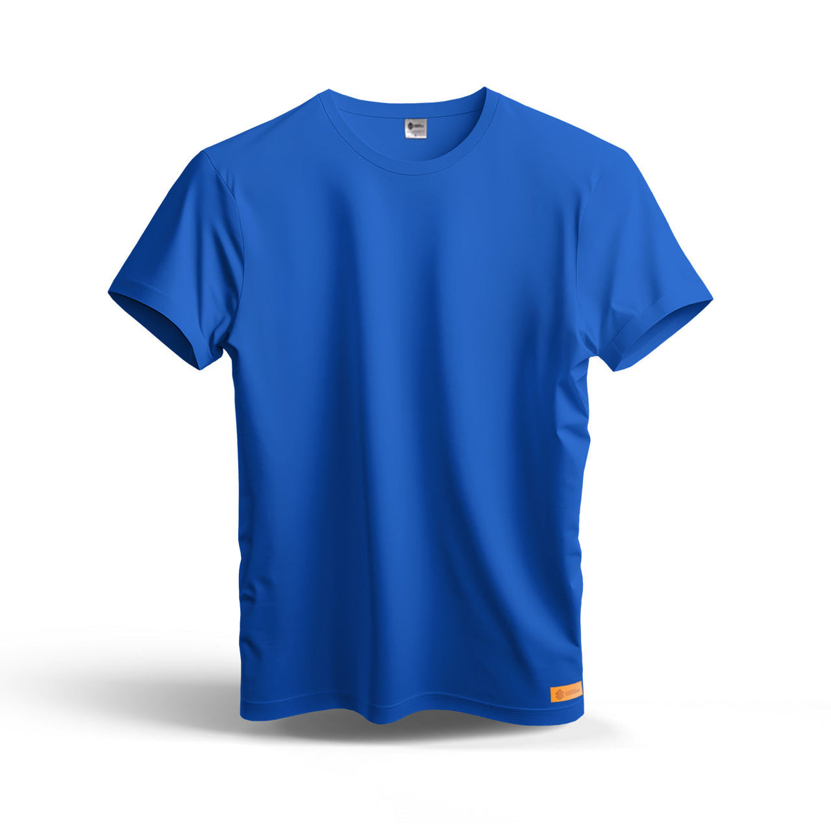Sunnah Conscious plain blue dry fit t-shirt made from breathable mesh fabric for athletic or casual wear.