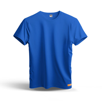 Sunnah Conscious plain blue dry fit t-shirt made from breathable mesh fabric for athletic or casual wear.
