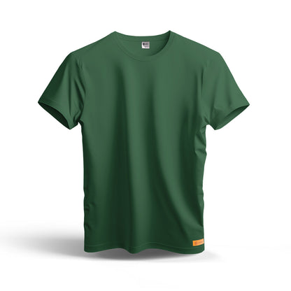 Sunnah Conscious plain dark green dry fit mesh t-shirt with a crew neck and short sleeves