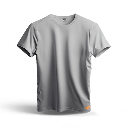 Sunnah Conscious plain grey dry fit t-shirt made from breathable mesh fabric for athletic or casual wear