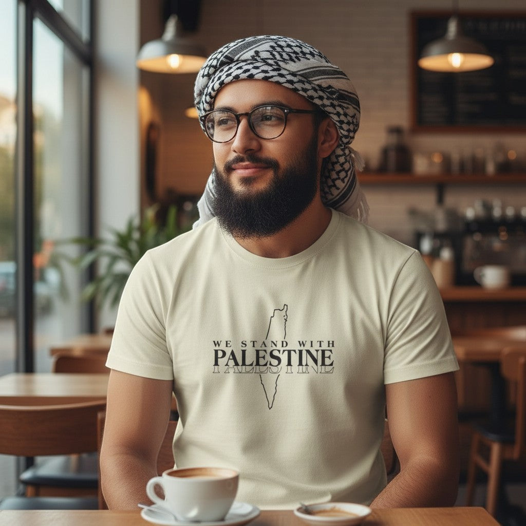Sunnah Conscious light beige dry fit t-shirt with