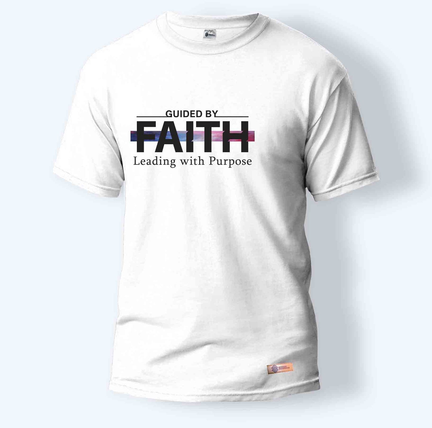Guided By Faith Leading with Purpose | Round Neck T-Shirt for Men