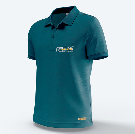 Contentment is a priceless treasure Polo Shirt